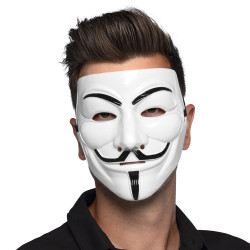 Plastová maska Anonymus